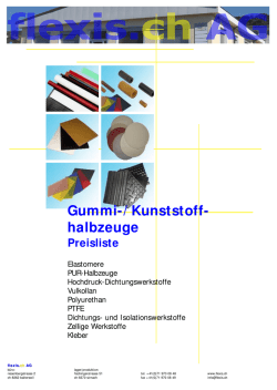 Gummi-/ Kunststoff- halbzeuge