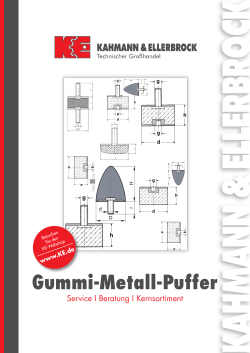 Gummi-Metall-Puffer - kahmann & ellerbrock