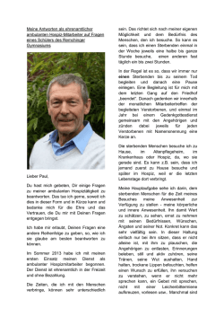 Lieber Paul - Karlheinz Hildenbrand