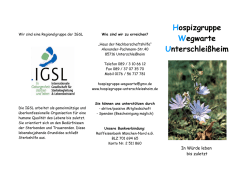 Hospizgruppe Wegwarte Unterschlei&szlig;heim