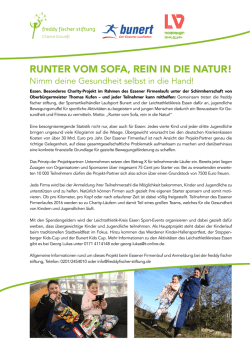 RUNTER VOM SOFA, REIN IN DIE NATUR!