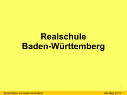 Eckpunkte der neuen Versetzungsordnung