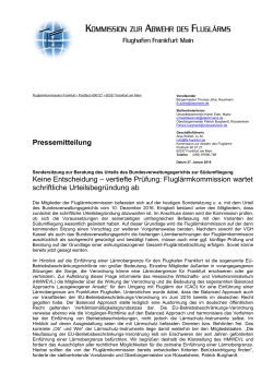vertiefte Prüfung - Fluglärmkommission Frankfurt