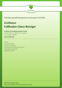 GrüNatur Fußboden Glanz