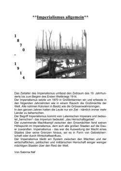 Imperialismus allgemein