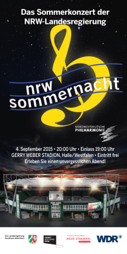 Das Sommerkonzert der NRW-Landesregierung