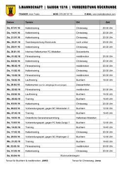 3. Mannschaft - beim FC Altstetten