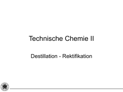 Typen von Fließbildern am Beispiel Destillation/Rektifikation