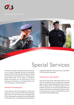 Special Services I G4S