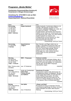 Programm „Breite Mühle“