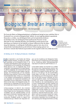 Biologische Breite an Implantaten