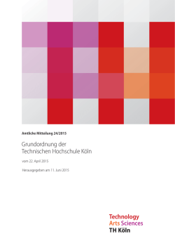 Grundordnung der Technischen Hochschule K&ouml;ln