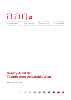 Bericht - Technische Universität Wien