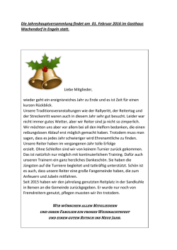 Hufeisenzeitung 2015.