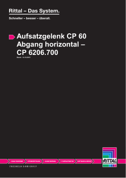 Aufsatzgelenk CP 60 Abgang horizontal – CP 6206.700