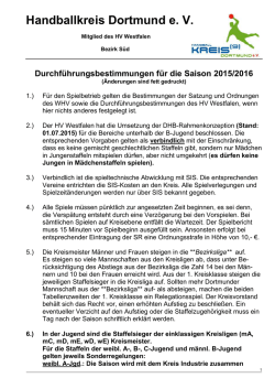 Durchf&uuml;hrungsbestimmungen Saison 2015/16