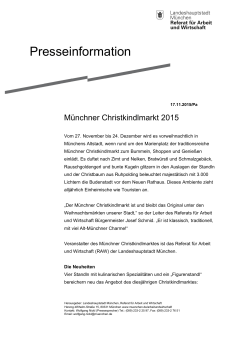 Der Münchner Christkindlmarkt 2015