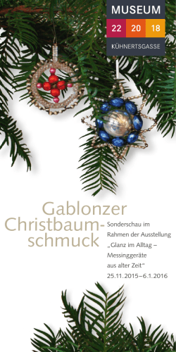 Gablonzer Christbaum- schmuck