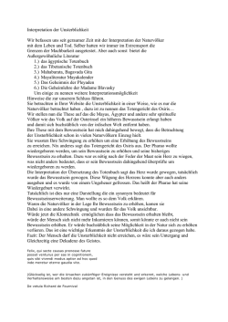 Interpretation der Unsterblichkeit Wir befassen uns