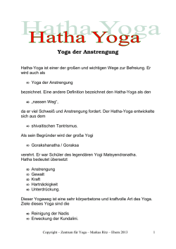 Hatha - Yoga - padmasana.de by Markus Ritz