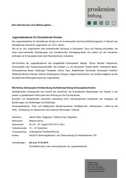 Workshop Schauspiel 2015
