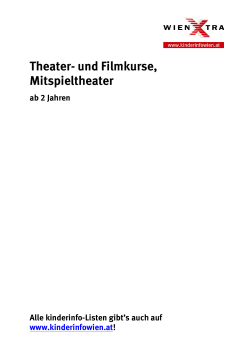 Theater- und Filmkurse, Mitspieltheater
