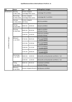 Qualifikationsverfahren 2016 Kaufleute E-Profil Art. 15