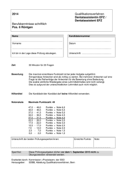 QV DA 2014 - Pos. 6 Röntgen Kandidat