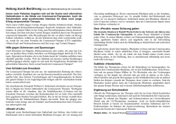 Heilung durch Ber&uuml;hrung - Schule f&uuml;r Craniosacrale Osteopathie