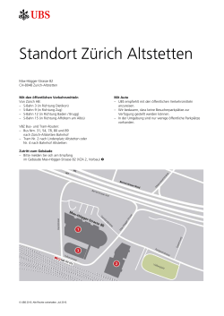 Standort Zürich Altstetten