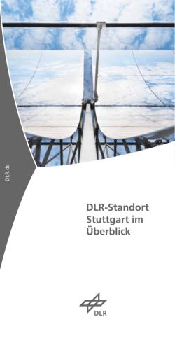 DLR-Standort Stuttgart im &Uuml;berblick