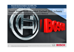 Bosch Power Tools Standort Zuchwil (SO) Schweiz