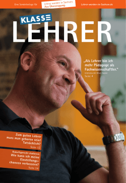 Lehrer-KLASSE - Publikationen