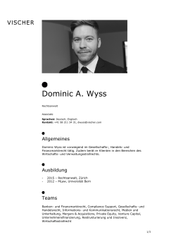 Dominic A. Wyss