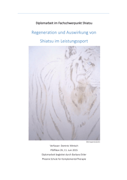 Regeneration und Auswirkung von Shiatsu im Leistungssport