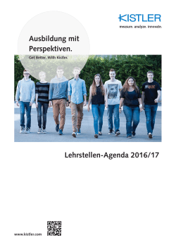 Lehrstellen-Agenda 2016/17