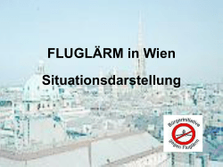 Fluglärm - Betroffene Bezirke in Wien
