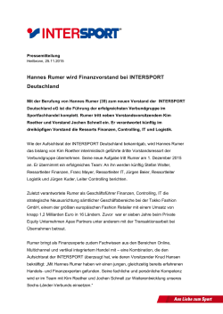 INTERSPORT Deutschland eG &bull; 74064 Heilbronn