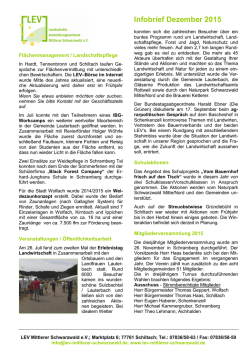 Infobrief Dezember 2015 - LEV mittlerer Schwarzwald