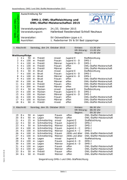DMS-J, OWL-Staffelsichtung und OWL-Staffel