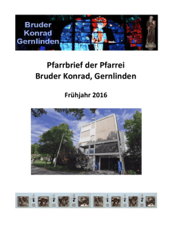 Pfarrbrief der Pfarrei Bruder Konrad, Gernlinden
