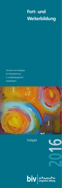 Fort- und Weiterbildung