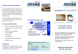 DESAG-Ratgeber Gesünder Bauen