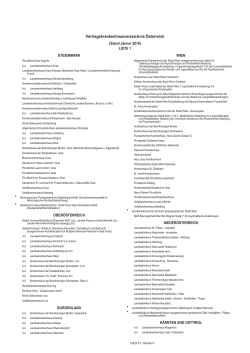 Vertragskrankenhausverzeichnis Österreich