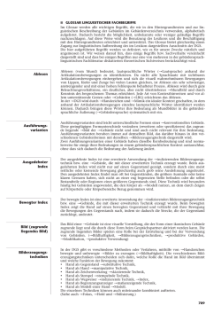 Glossar (Beispiel)