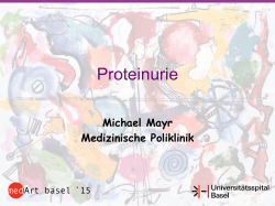 Proteinurie Mayr M