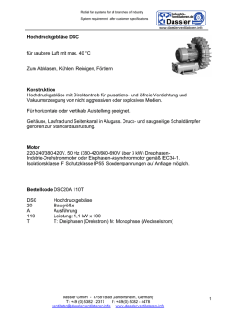 Datenblatt - Dassler Ventilatoren