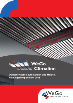 Deckensysteme zum Kühlen und Heizen. Planungskompendium 2016