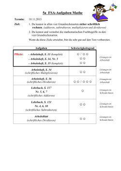 FSA Kl. 5 - Aufgabe 08 - 5a ab 04.11.2015 und 5b ab 03.11.2015