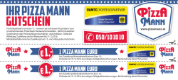 IHR Pizza mann Gutschein